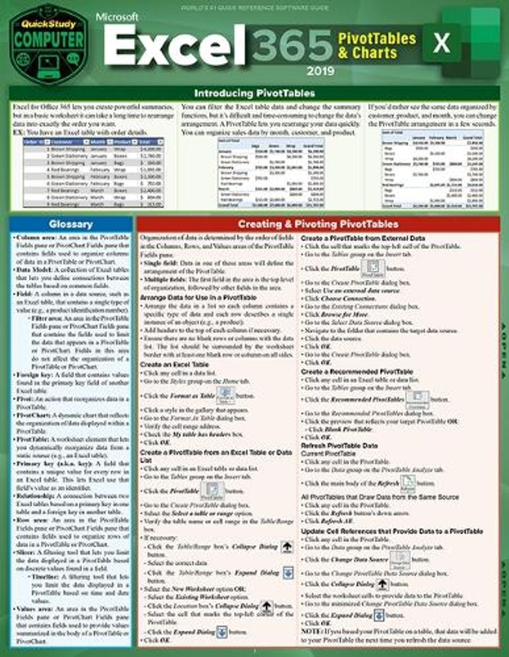 Excel 365 - Pivot Tables & Charts by Curtis Frye - ISBN: 9781423246169