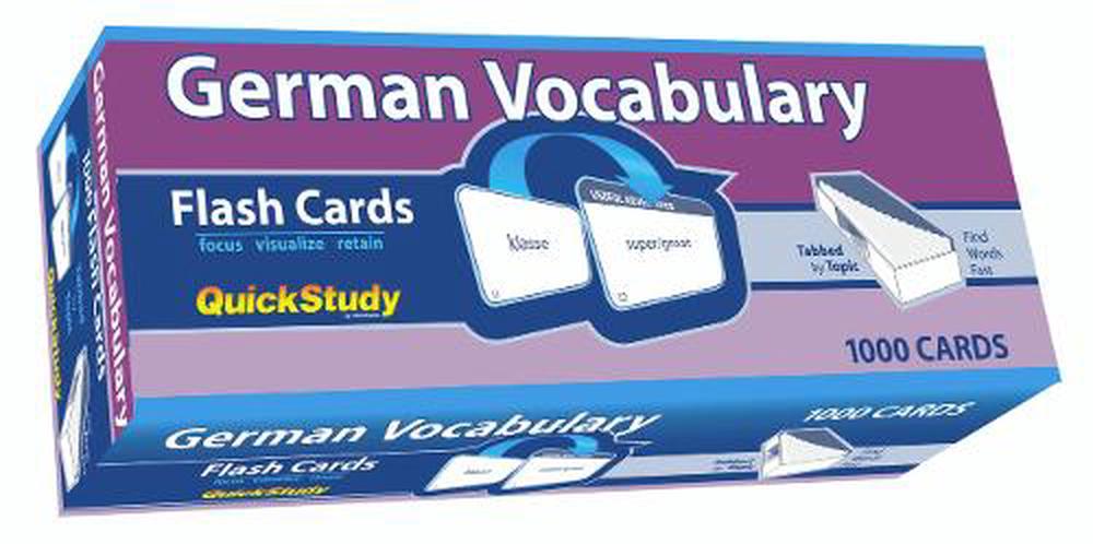 German Vocabulary Flash Cards by BarCharts, Inc. - ISBN: 9781423251408