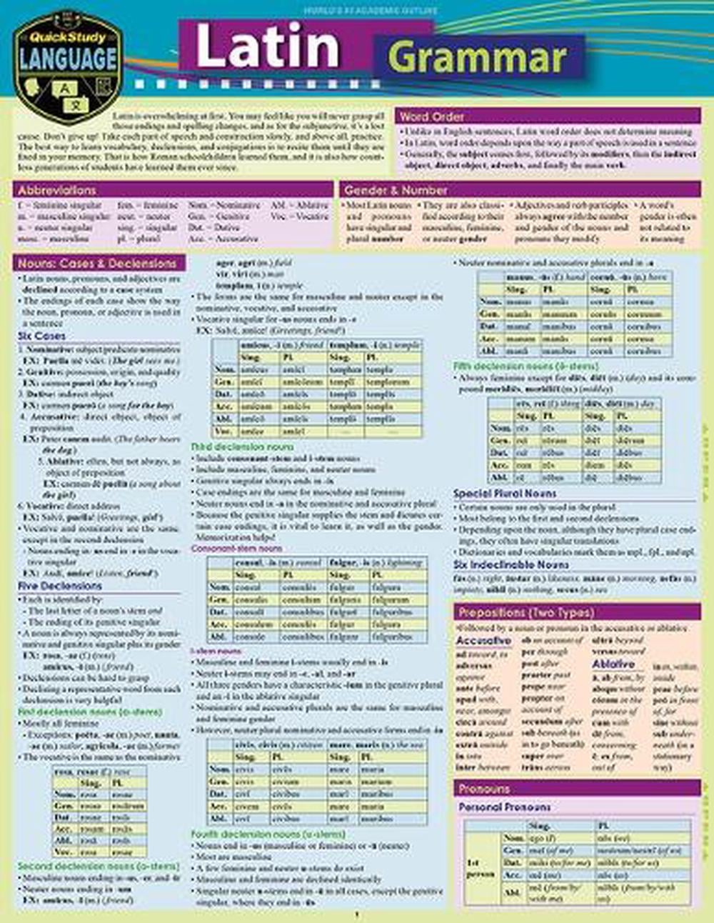 Latin Grammar by Liliane Arnet - ISBN: 9781423251569