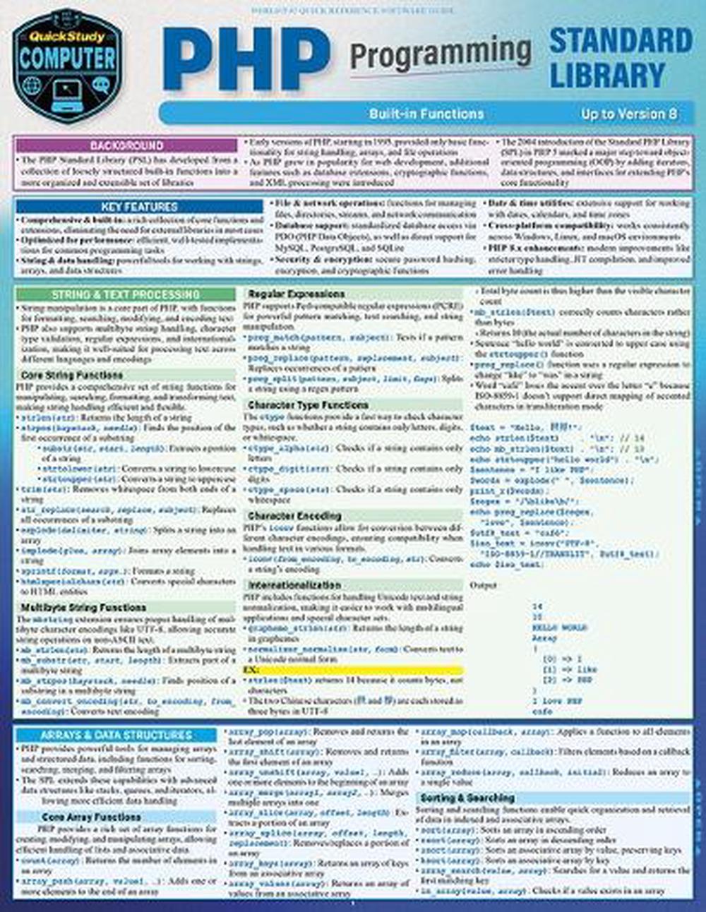 PHP Programming Standard Library, 9781423252139