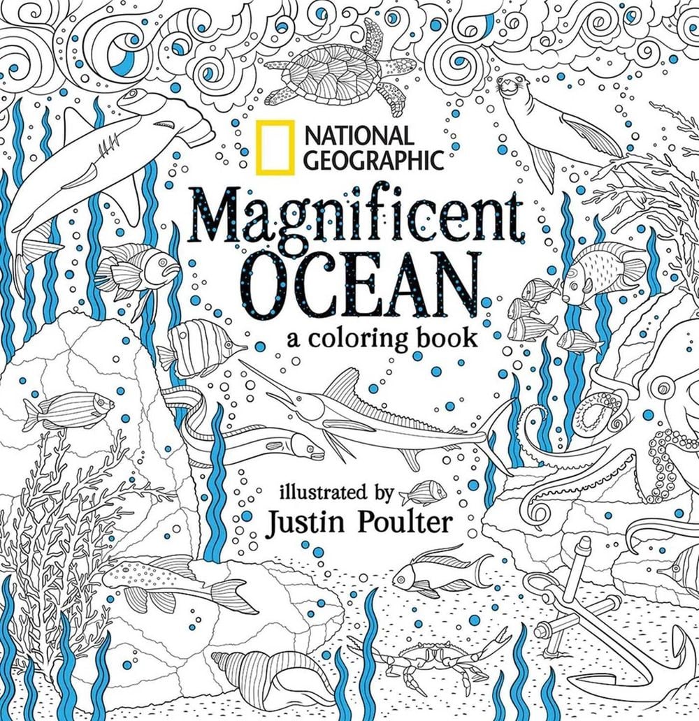 National Geographic Magnificent Ocean: A Coloring Book by Justin Poulter - ISBN: 9781426218163