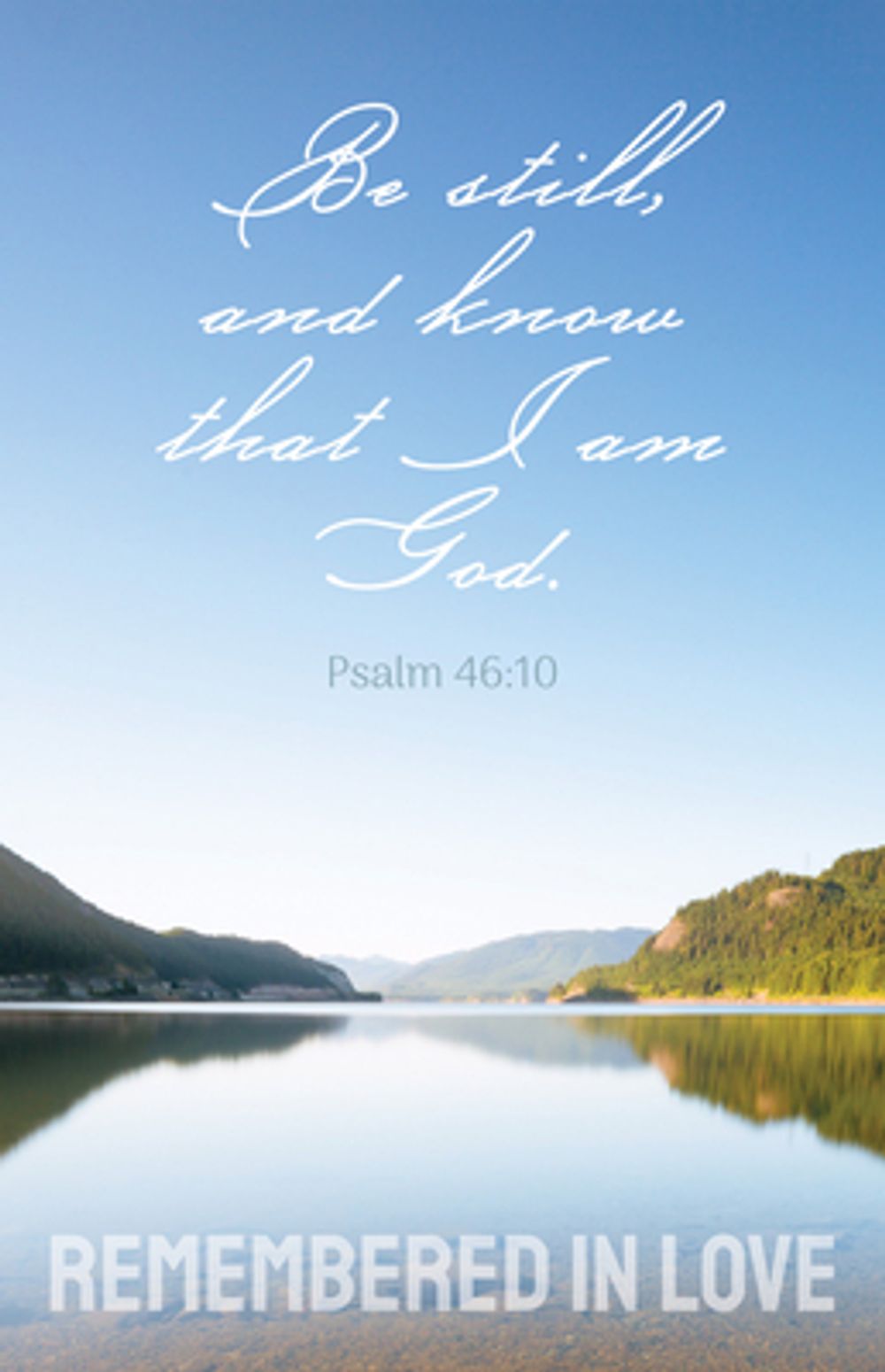 Funeral Bulletin: Remembered in Love (Pack of 100) by Broadman Church Supplies Staff - ISBN: 9781430084457