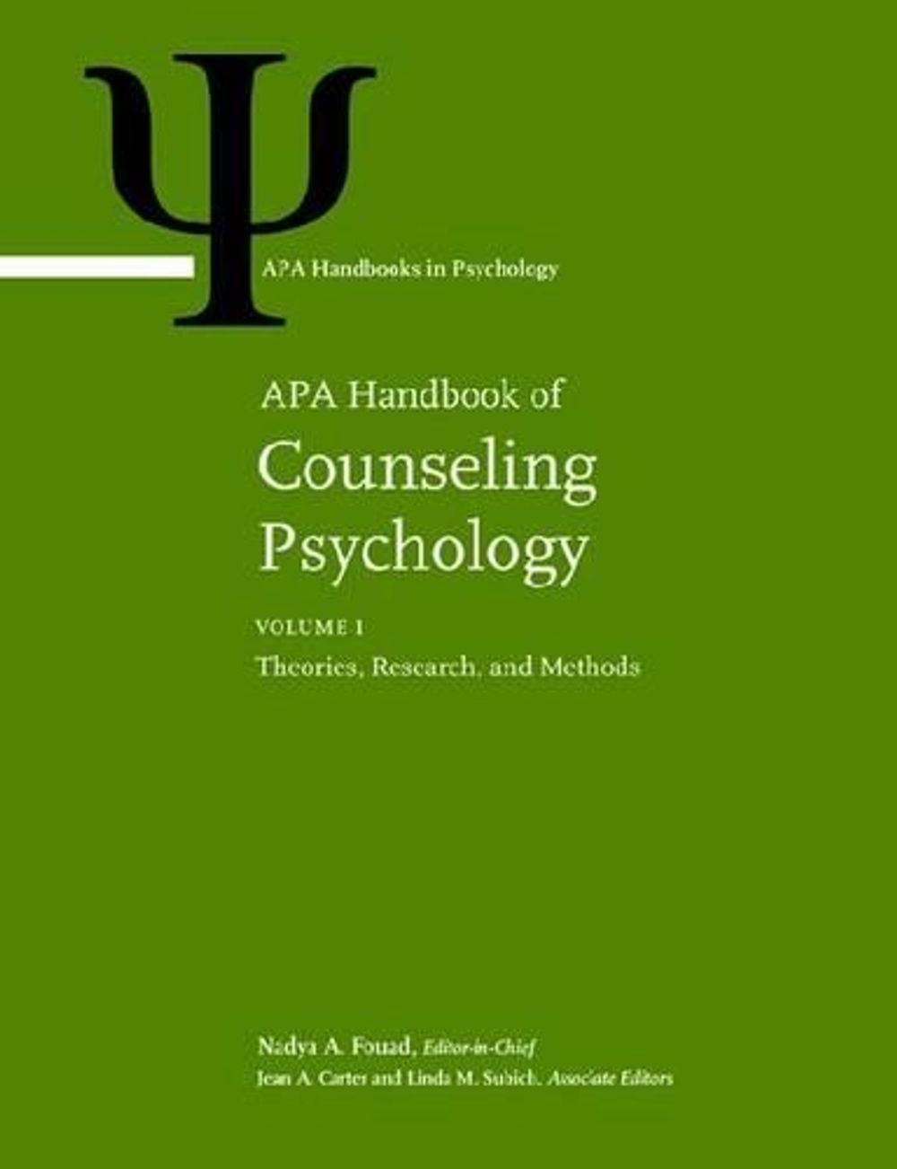 APA Handbook of Counseling Psychology by Nadya A. Fouad - ISBN: 9781433811074