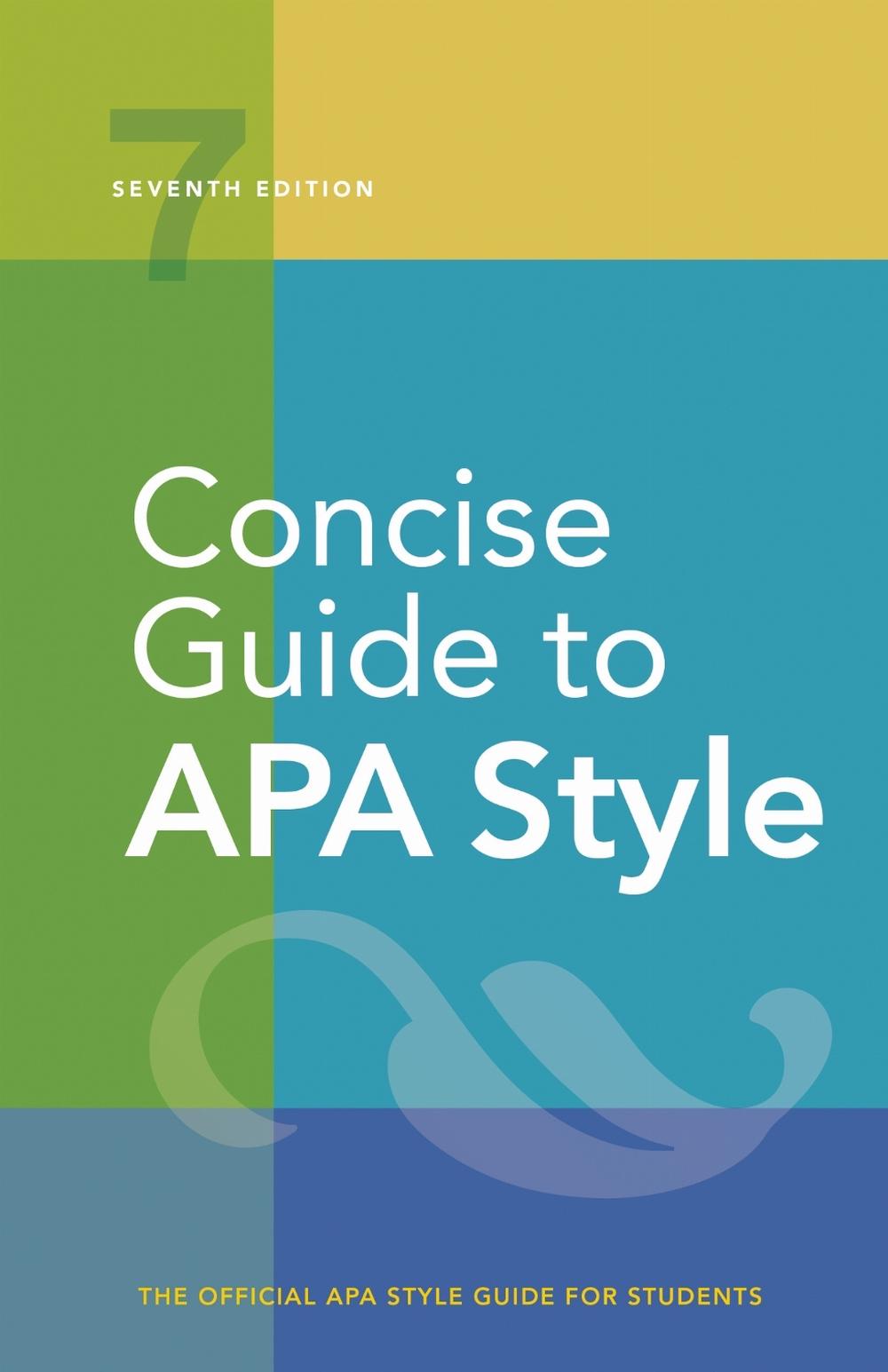 Concise Guide to APA Style, 9781433832734