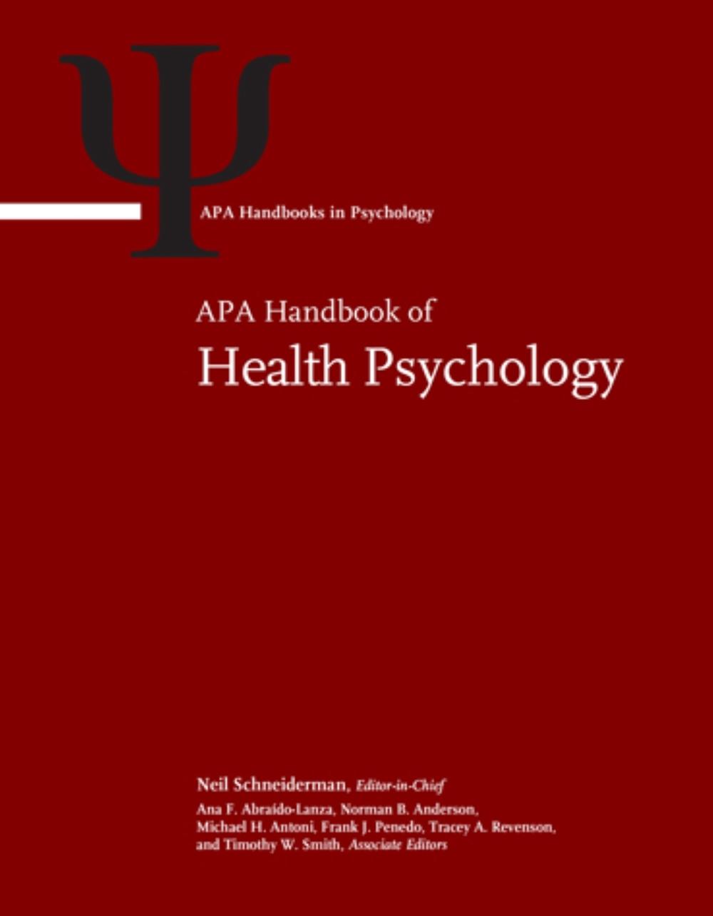 APA Handbook of Health Psychology, 9781433836725