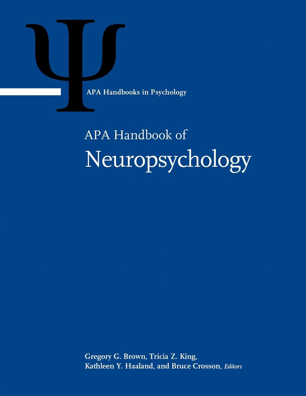 APA Handbook of Neuropsychology, 9781433840005