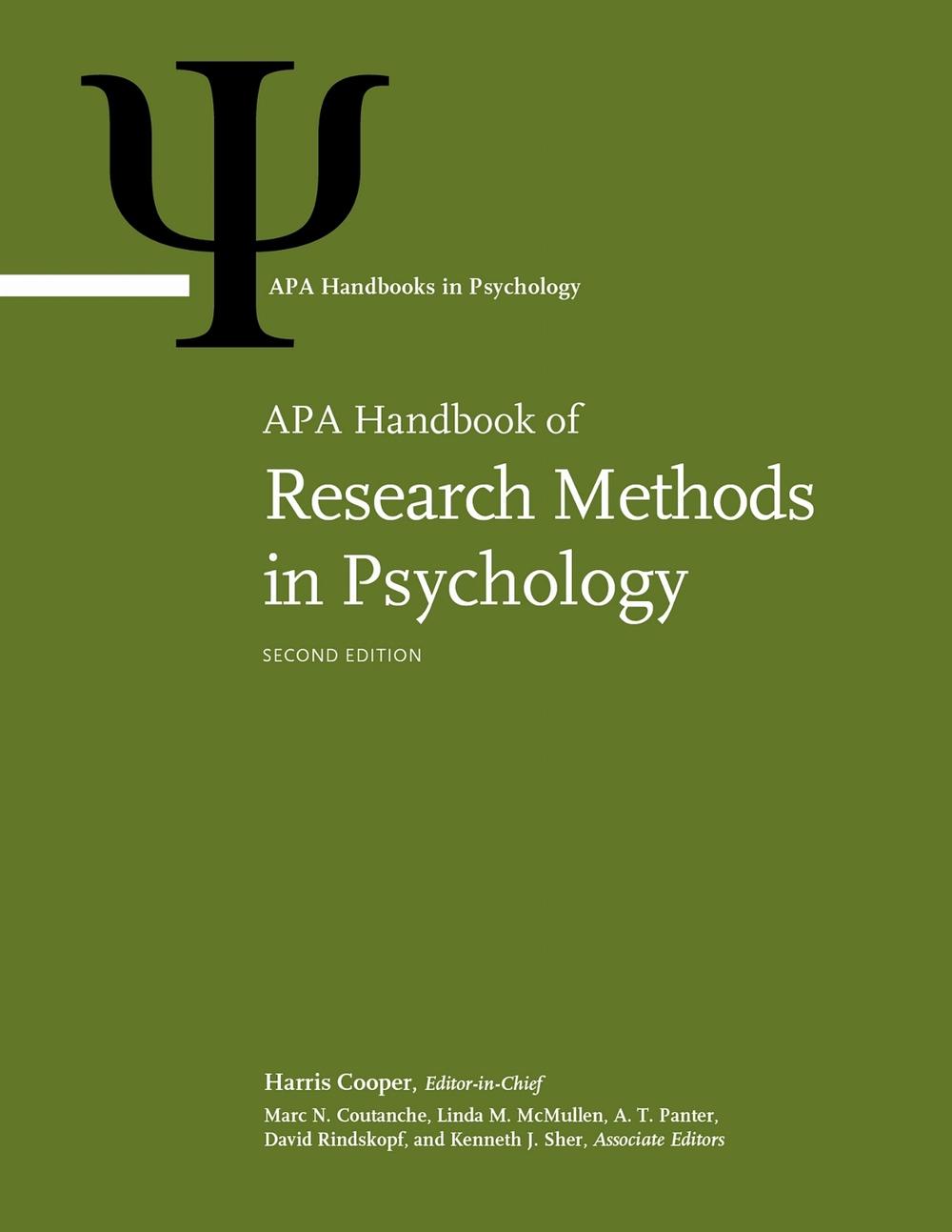 APA Handbook of Research Methods in Psychology, 9781433841231