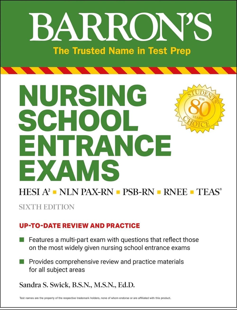 Nursing School Entrance Exams by Sandra S. Swick - ISBN: 9781438012353