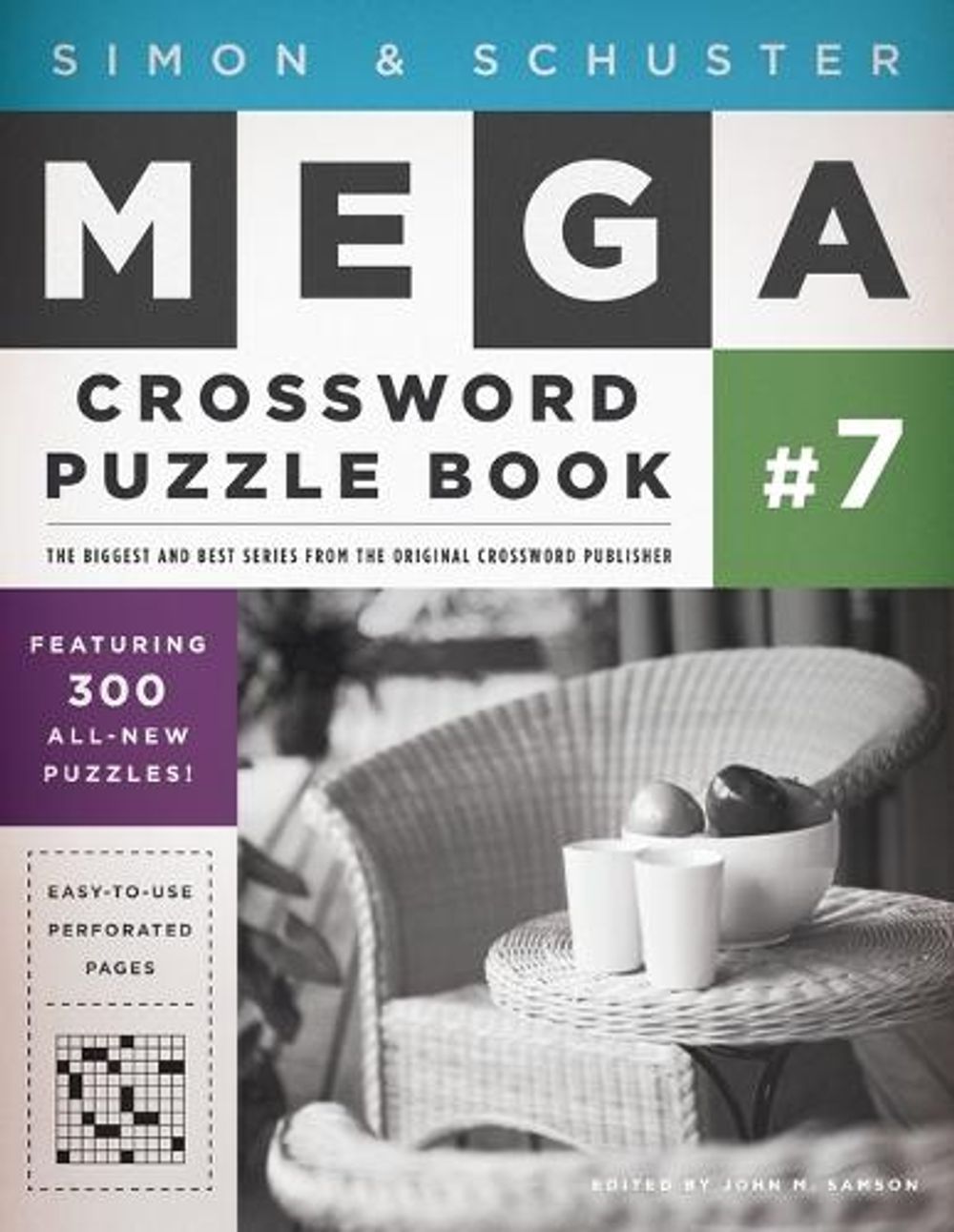 Simon & Schuster Mega Crossword Puzzle Book #7 by John M. Samson - ISBN: 9781439158074