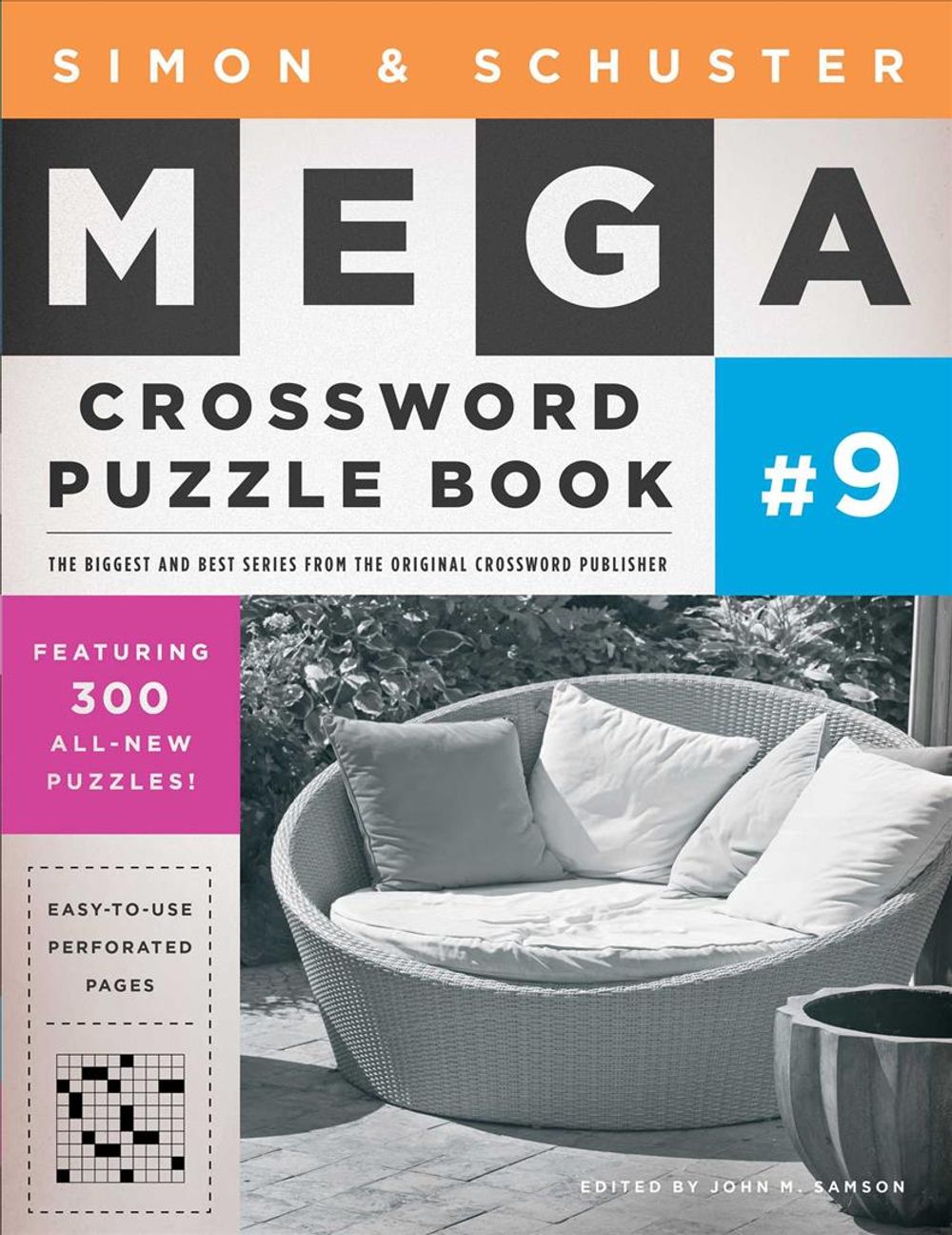 Simon & Schuster Mega Crossword Puzzle Book #9 by John M. Samson - ISBN: 9781439158104