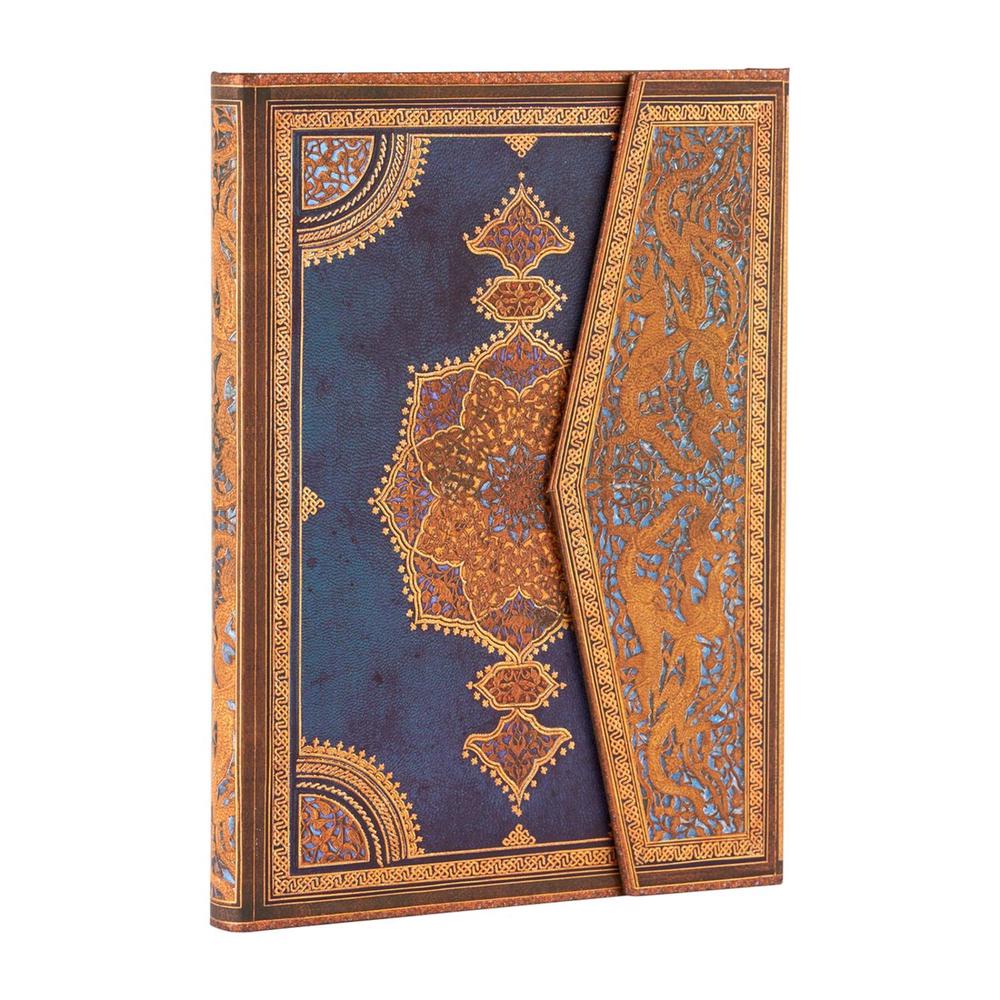 Safavid Indigo (Safavid Binding Art) Ultra Hardback Address Book (Wrap Closure) by Paperblanks - ISBN: 9781439705292
