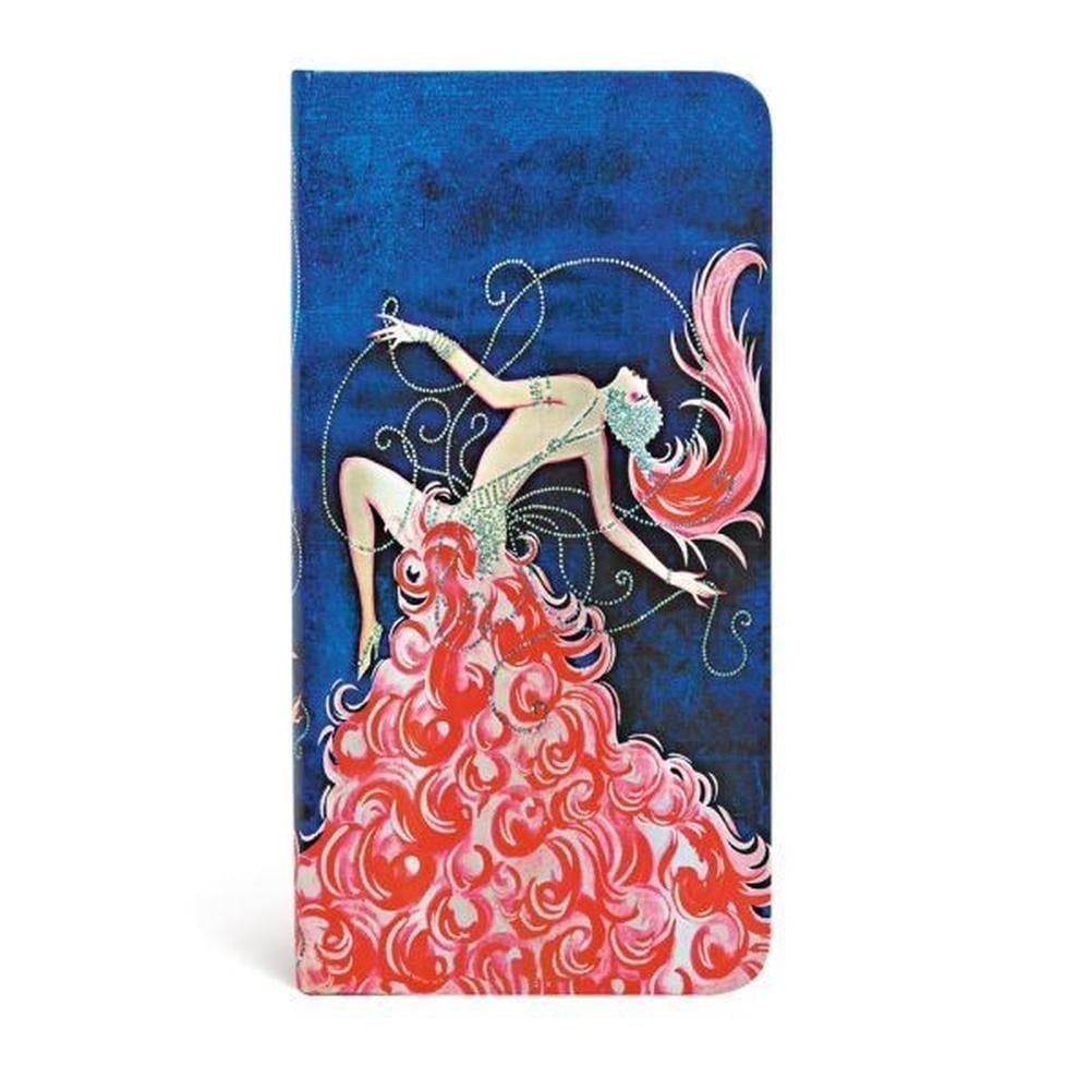 Paperblanks Cabaret Cabaret (Vintage Vogue) Slim Lined Hardcover Journal (Elastic Band Closure) by Paperblanks - ISBN: 9781439726594
