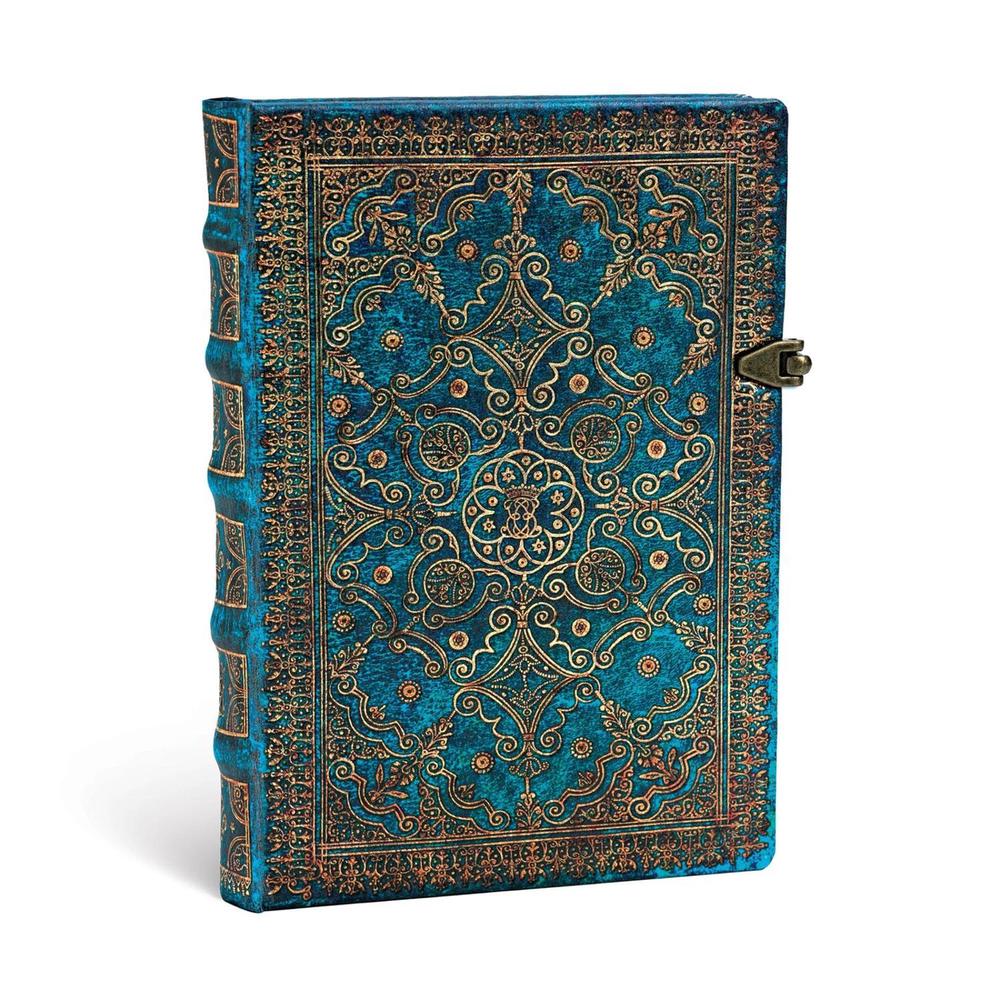 Paperblanks Azure (Equinoxe) Midi Lined Hardcover Journal (Clasp Closure), 9781439726808
