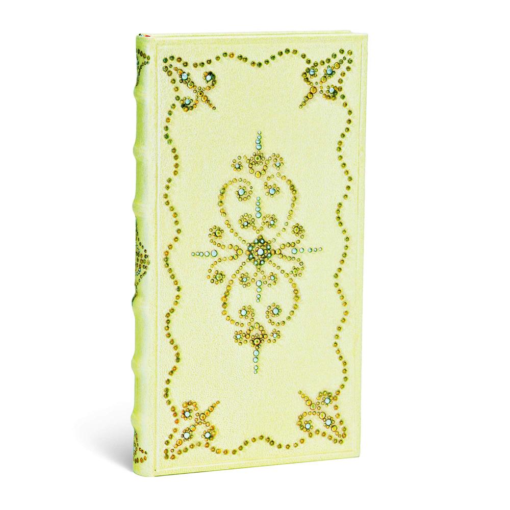 Paperblanks Buttercream (Shimmering Delights) Slim Lined Hardcover Journal (Elastic Band Closure), 9781439729694