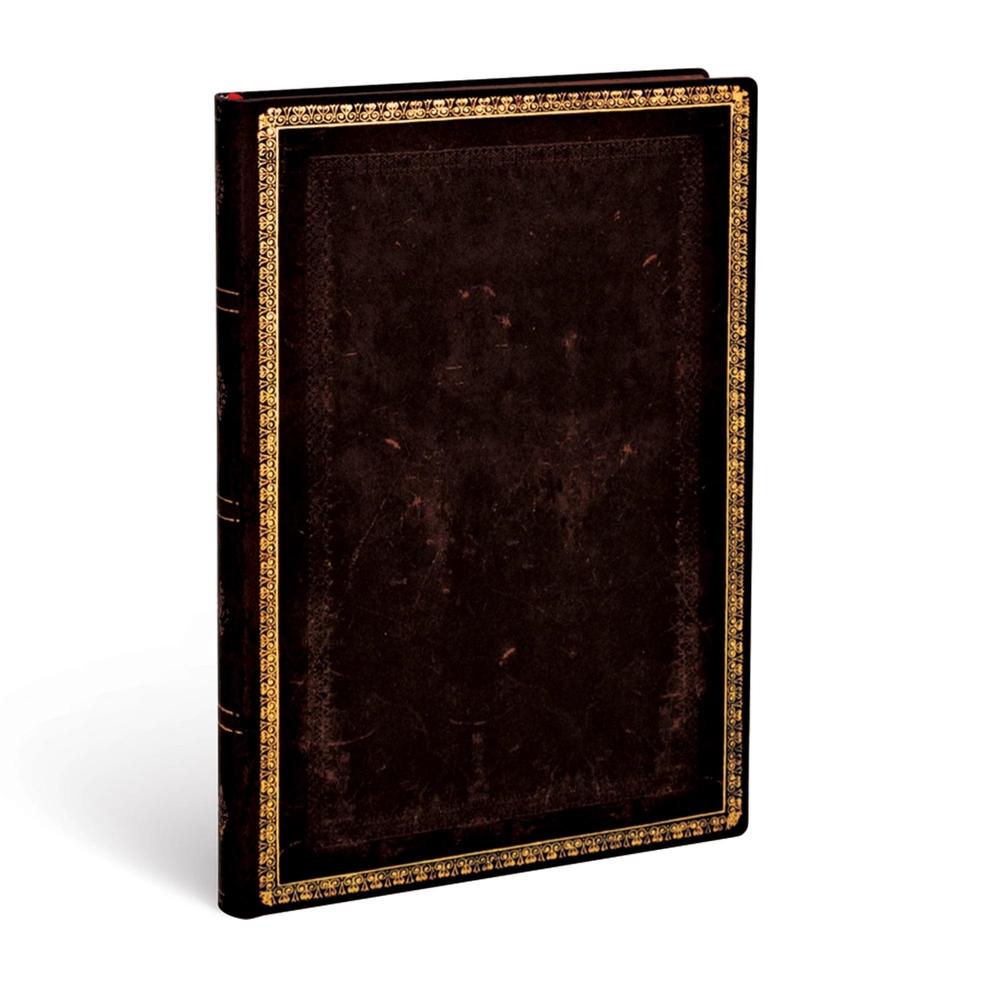 Paperblanks Black Moroccan Midi Lined Softcover Flexi Journal (176 pages), 9781439744437