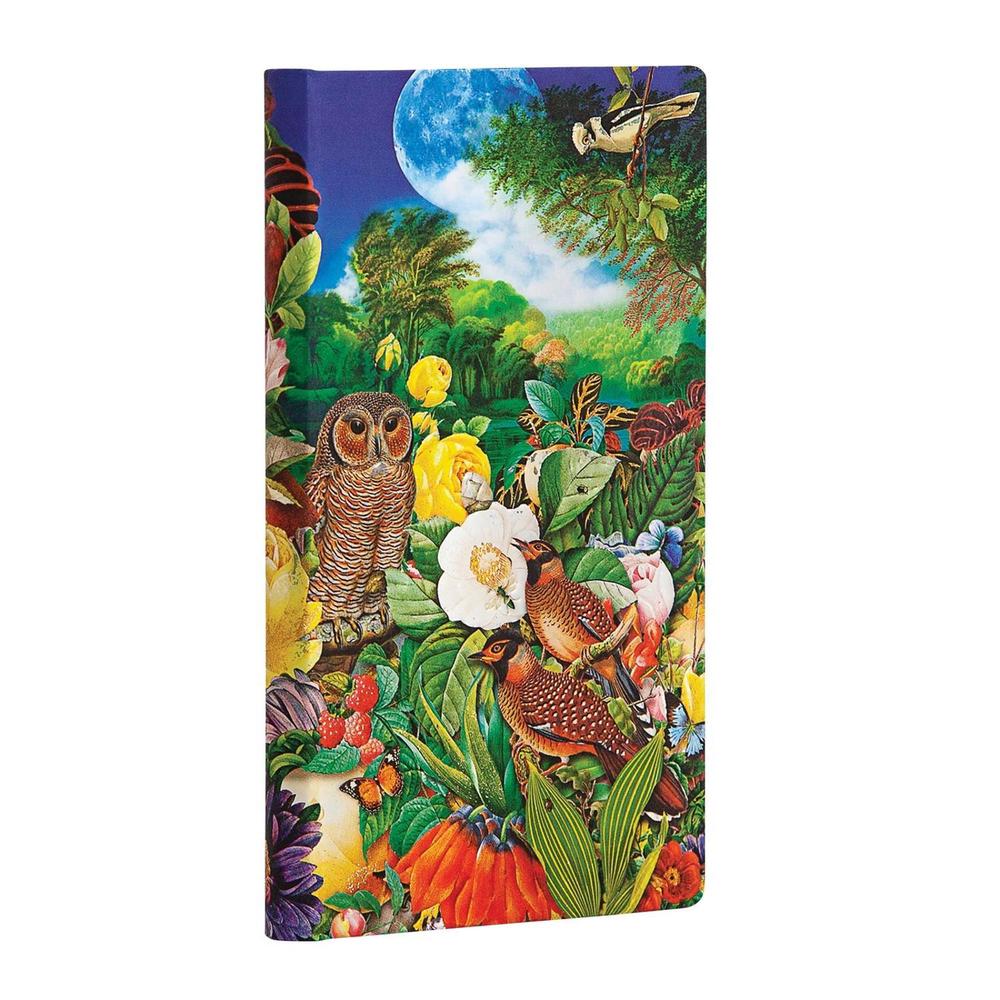 Paperblanks Moon Garden Slim Lined Hardcover Journal, 9781439754542