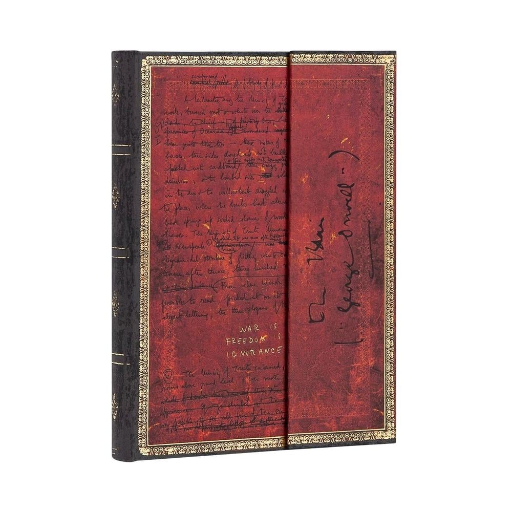 Paperblanks Orwell, Nineteen Eighty-Four Midi Unlined Hardcover Journal (Wrap Closure) by Paperblanks - ISBN: 9781439754580