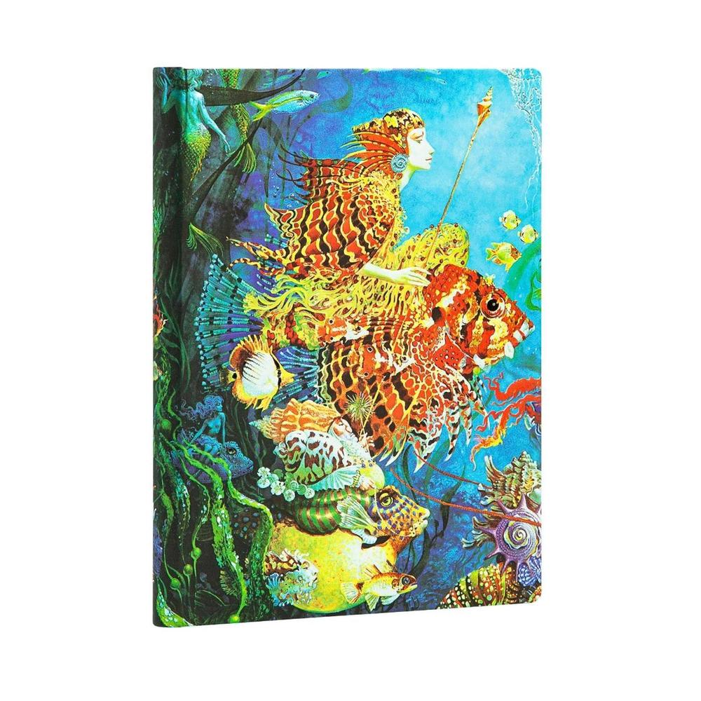 Paperblanks Sea Fantasies Midi Lined Hardcover Journal (Elastic Band Closure) by Paperblanks - ISBN: 9781439754719