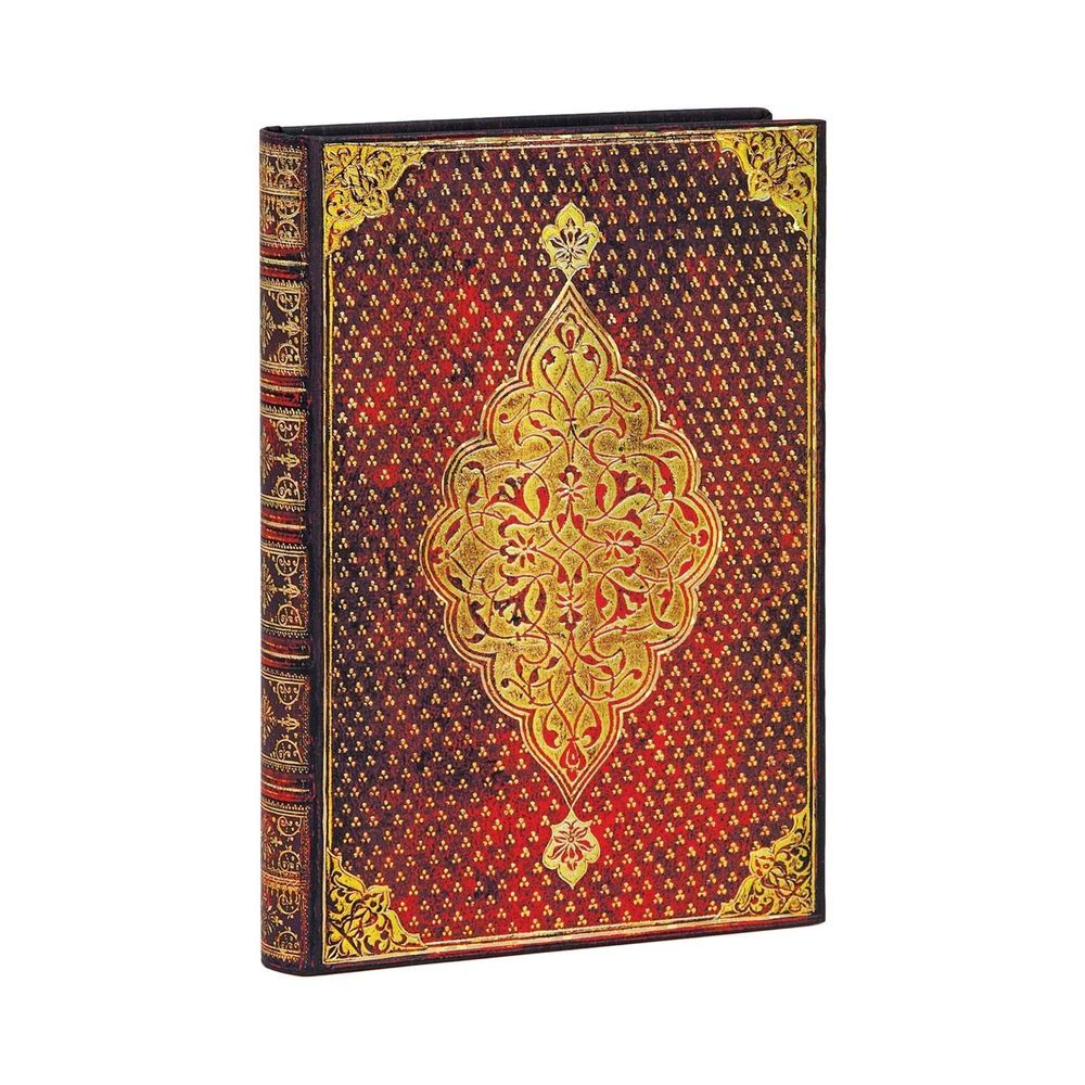 Paperblanks Golden Trefoil Midi Unlined Hardcover Journal (Elastic Band Closure) by Paperblanks - ISBN: 9781439763643