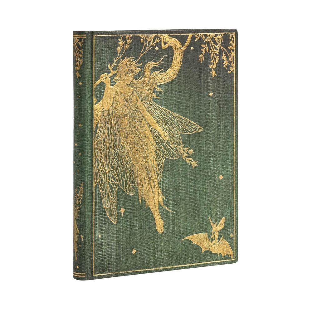 Paperblanks Olive Fairy Midi Unlined Hardcover Journal (Elastic Band Closure) by Paperblanks - ISBN: 9781439765067