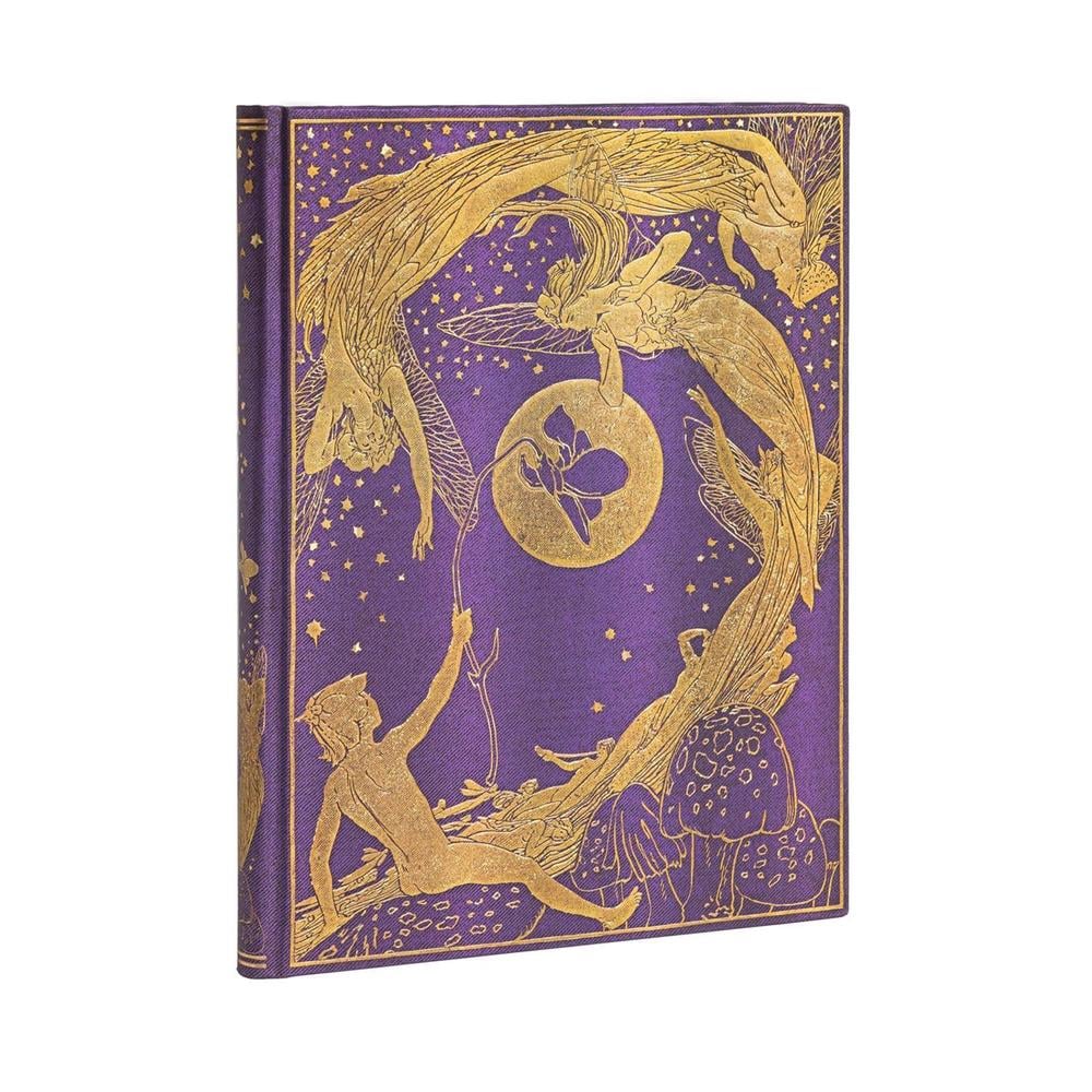 Violet Fairy Ultra Lined Hardcover Journal (Elastic Band Closure), 9781439765104