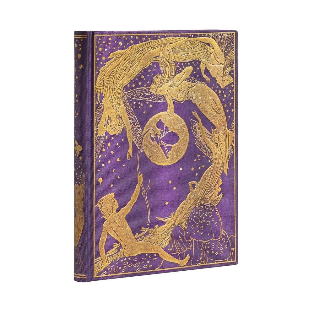 Paperblanks Violet Fairy Midi Lined Hardcover Journal (Elastic Band Closure) by Paperblanks - ISBN: 9781439765128