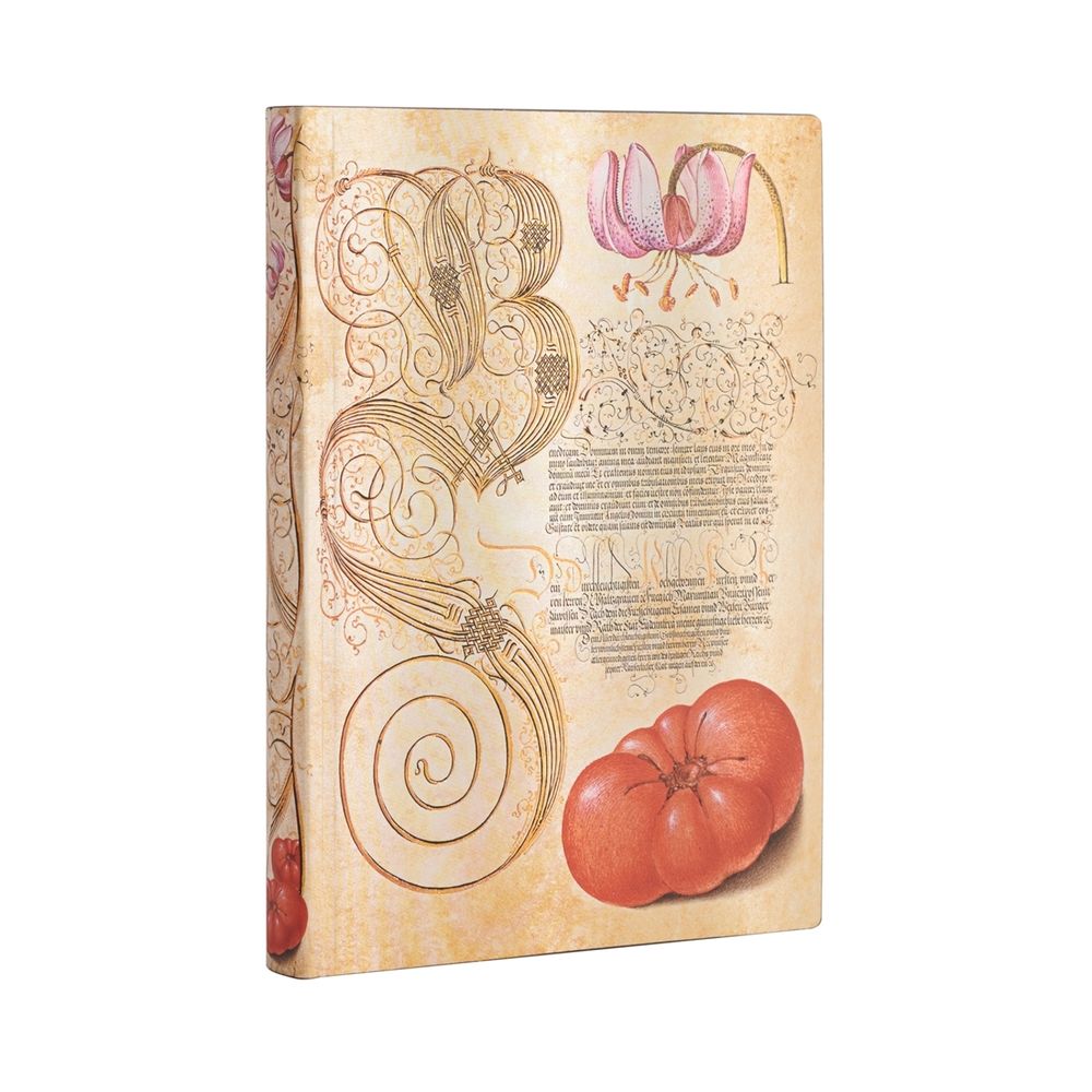 Paperblanks Mira Botanica: Lily & Tomato Lined Flexi Journal - Midi by Paperblanks - ISBN: 9781439793480