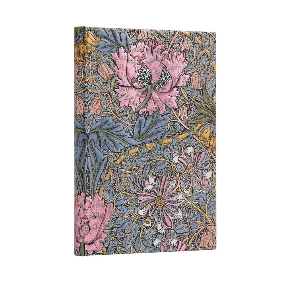 Paperblanks Morris Pink Honeysuckle (William Morris) Midi Lined Hardcover Journal by Paperblanks - ISBN: 9781439793879