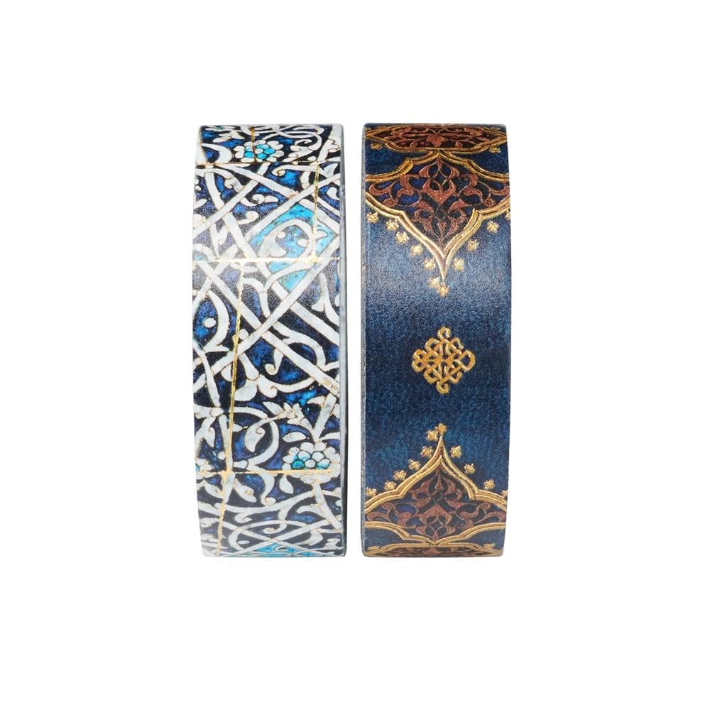 Granada Turquoise/Safavid Indigo (Mixed Pack) Washi Tape by Paperblanks - ISBN: 9781439794197