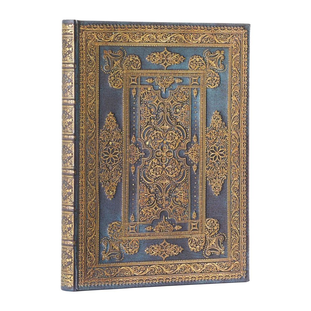 Paperblanks Blue Luxe (Luxe Design) Ultra Lined Hardback Journal (Elastic Band Closure) by Paperblanks - ISBN: 9781439795903