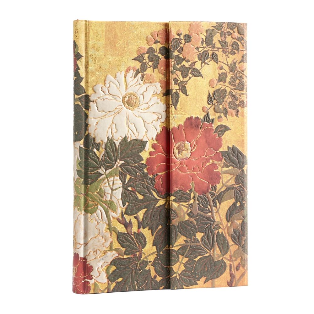 Paperblanks Natsu (Rinpa Florals) Mini Lined Hardback Journal (Wrap Closure) by Paperblanks - ISBN: 9781439796115
