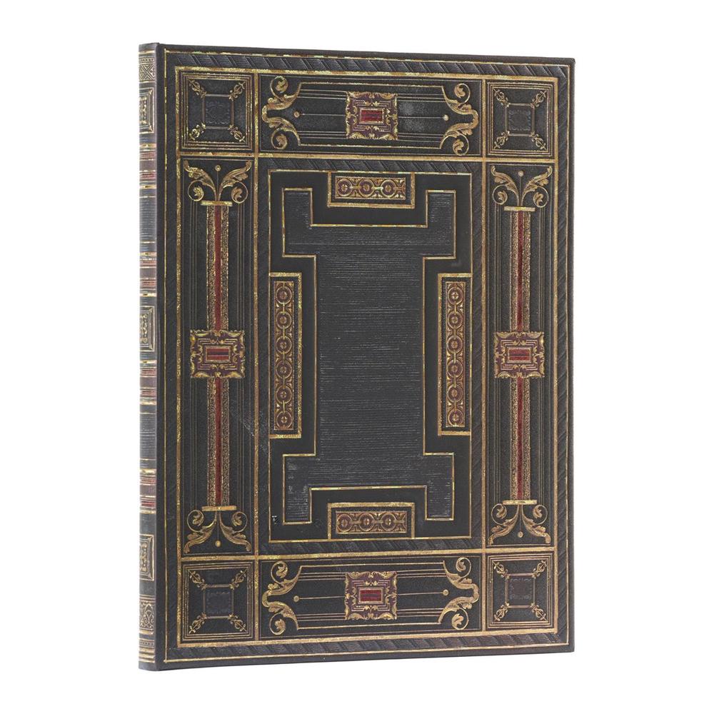 Paperblanks Onyx (Asterales) Ultra Lined Hardback Journal (Elastic Band Closure) by Paperblanks - ISBN: 9781439796122