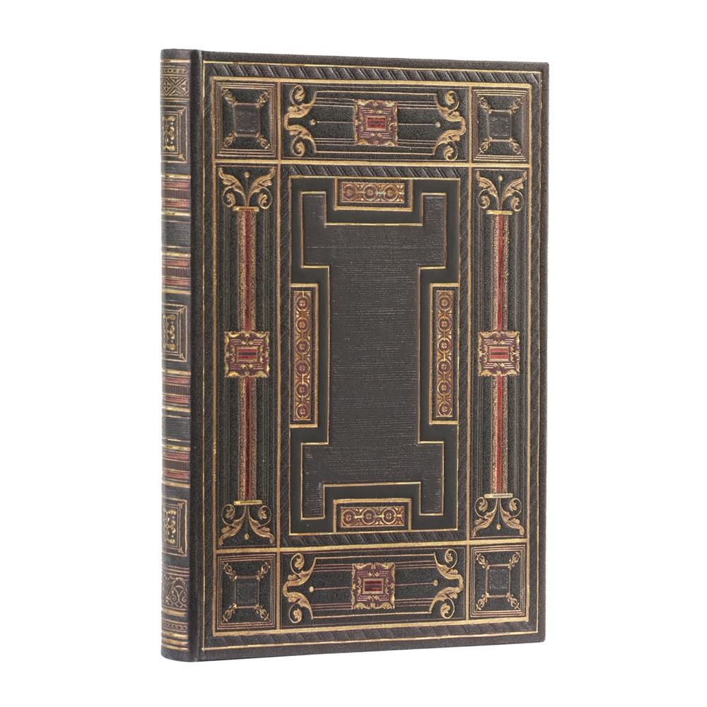 Paperblanks Onyx (Asterales) Mini Lined Hardback Journal (Elastic Band Closure) by Paperblanks - ISBN: 9781439796160