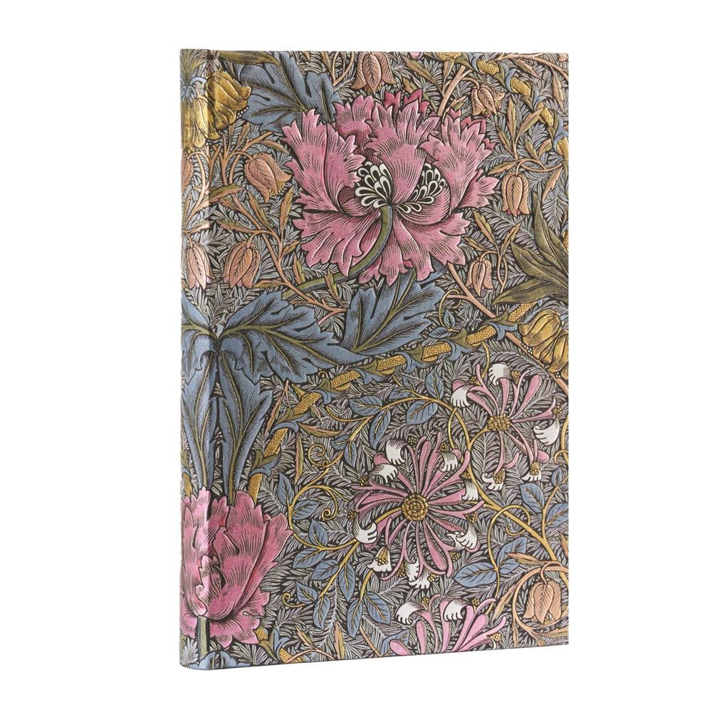 Morris Pink Honeysuckle (William Morris) Mini Hardback Address Book (Elastic Band Closure) by Paperblanks - ISBN: 9781439796238