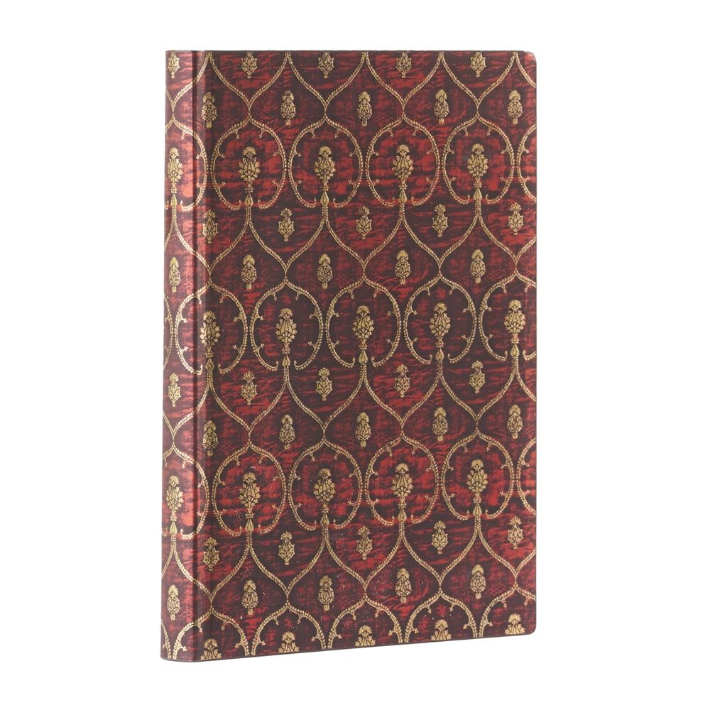 Paperblanks Red Velvet Midi Unlined Softcover Flexi Journal (Elastic Band Closure) by Paperblanks - ISBN: 9781439796320