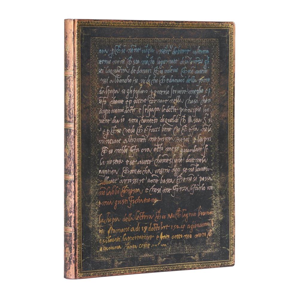 Paperblanks Michelangelo, Handwriting (Embellished Manuscripts Collection) Ultra Unlined Softcover Flexi Journal (Elastic Band Closure) by Paperblanks - ISBN: 9781439796351