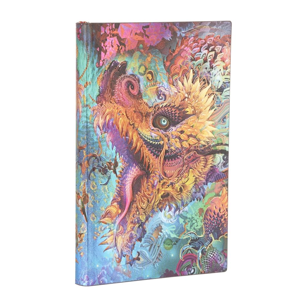 Paperblanks Humming Dragon (Android Jones Collection) Maxi Dot-Grid Softcover Flexi Journal (Elastic Band Closure) by Paperblanks - ISBN: 9781439796467