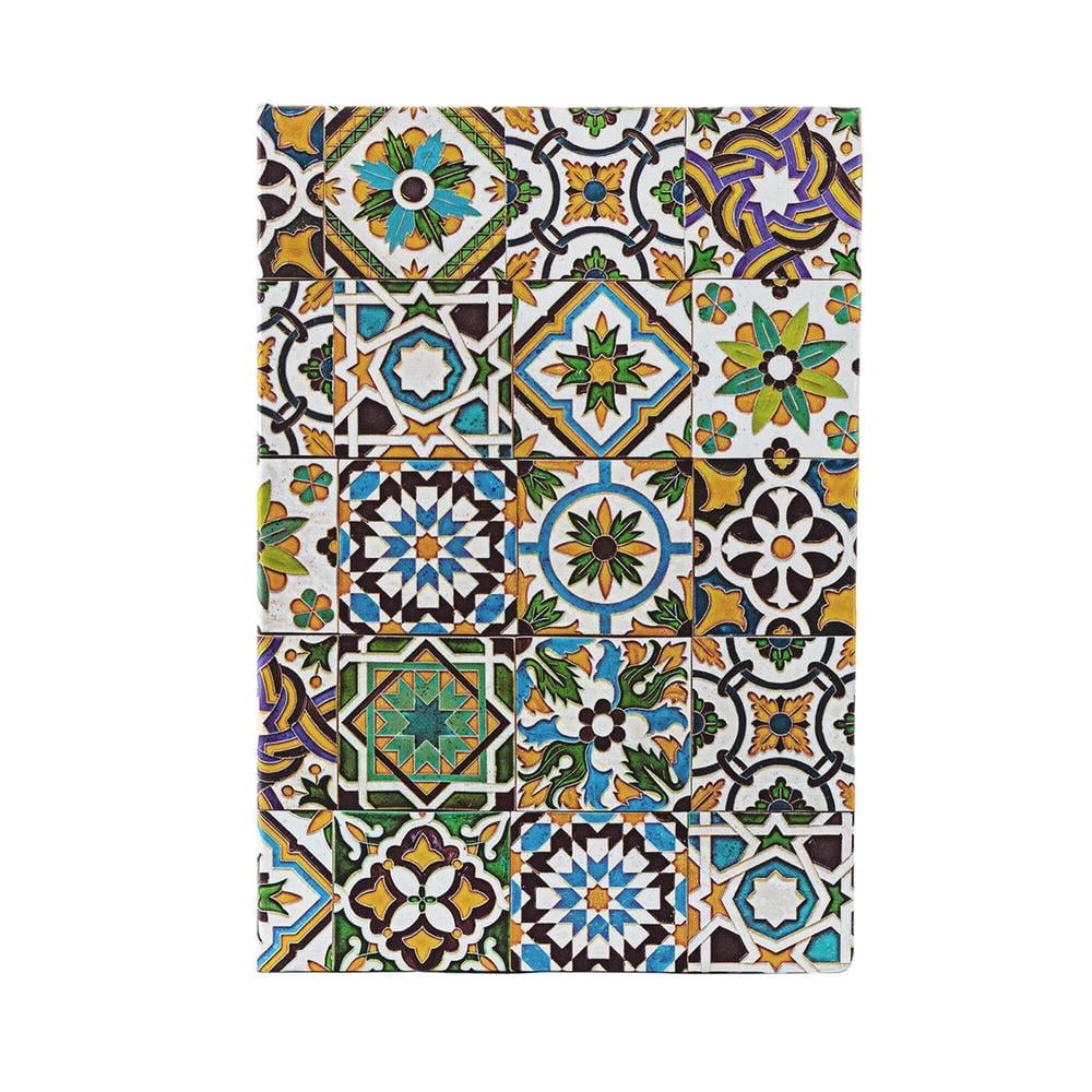 Paperblanks Porto (Portuguese Tiles) Midi Dot-Grid Hardback Journal (Elastic Band Closure) by Paperblanks - ISBN: 9781439797198