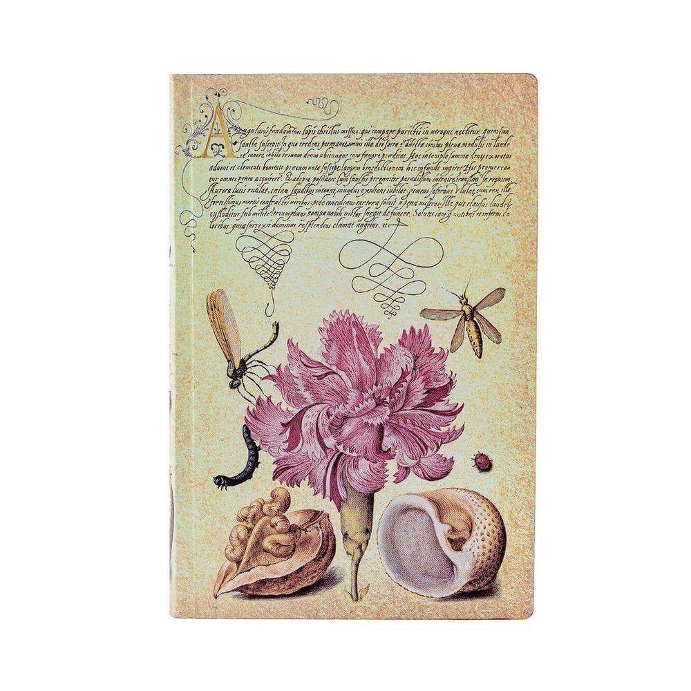Paperblanks Pink Carnation (Mira Botanica) Mini Lined Softcover Flexi Journal (Elastic Band Closure) by Paperblanks - ISBN: 9781439797297