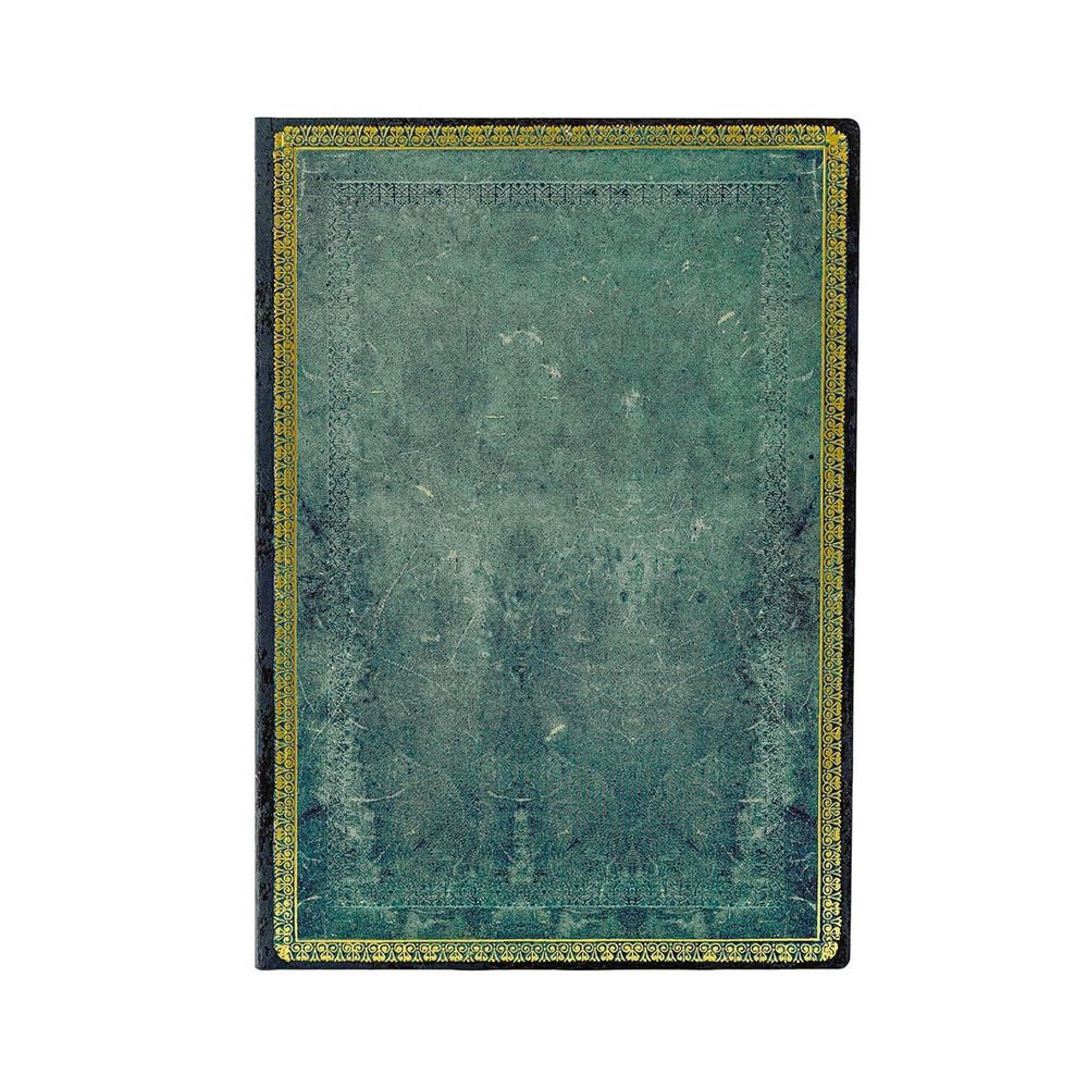 Paperblanks Pacific Blue (Old Leather Collection) Midi Unlined Softcover Flexi Journal (Elastic Band Closure) by Paperblanks - ISBN: 9781439797334
