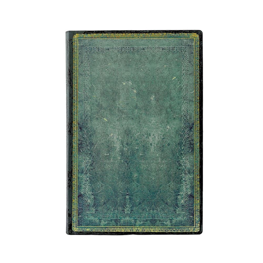 Paperblanks Pacific Blue (Old Leather Collection) Mini Lined Softcover Flexi Journal (Elastic Band Closure) by Paperblanks - ISBN: 9781439797341