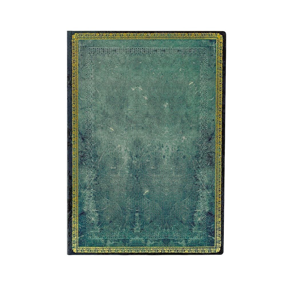 Paperblanks Pacific Blue (Old Leather Collection) Midi Dot-Grid Softcover Flexi Journal (Elastic Band Closure) by Paperblanks - ISBN: 9781439797358