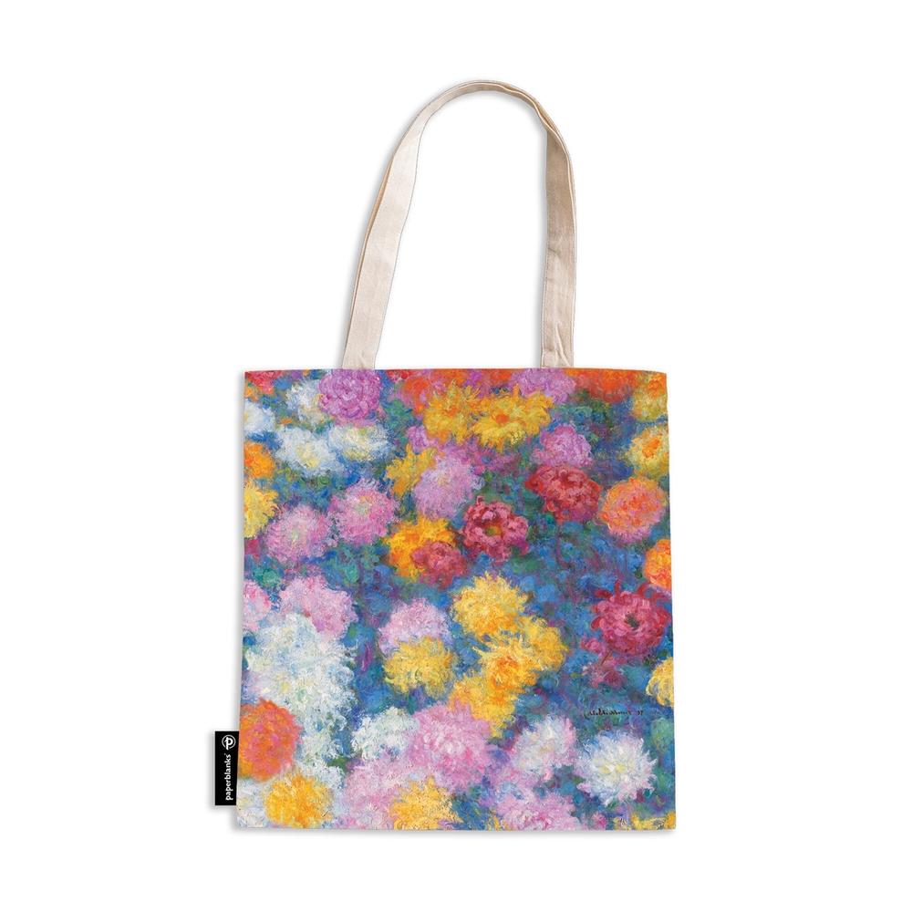 Monet’s Chrysanthemums Canvas Bag, 9781439797570
