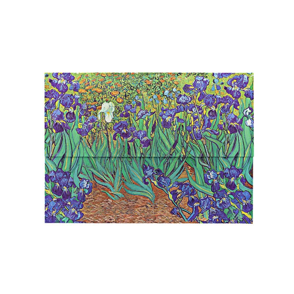 Van Gogh’s Irises Document Folder (Wrap Closure) by Paperblanks - ISBN: 9781439797679