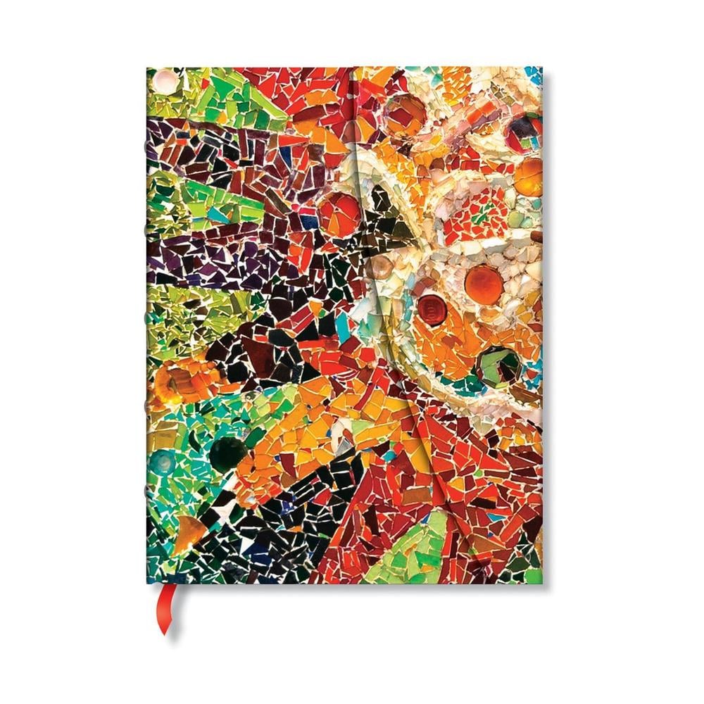 Gaudi’s Sun (Gaudi’s Mosaics) Midi Lined Hardback Journal (Wrap Closure) by Paperblanks - ISBN: 9781439797945