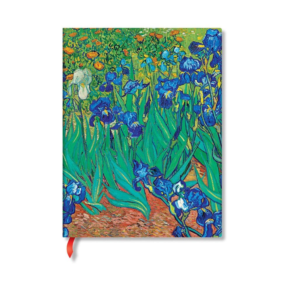Van Gogh’s Irises Mini Unlined Hardback Journal (Elastic Band Closure) by Paperblanks - ISBN: 9781439798096
