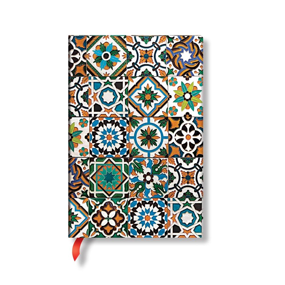 Porto (Portuguese Tiles) Mini Hardback Address Book (Elastic Band Closure) by Paperblanks - ISBN: 9781439798140