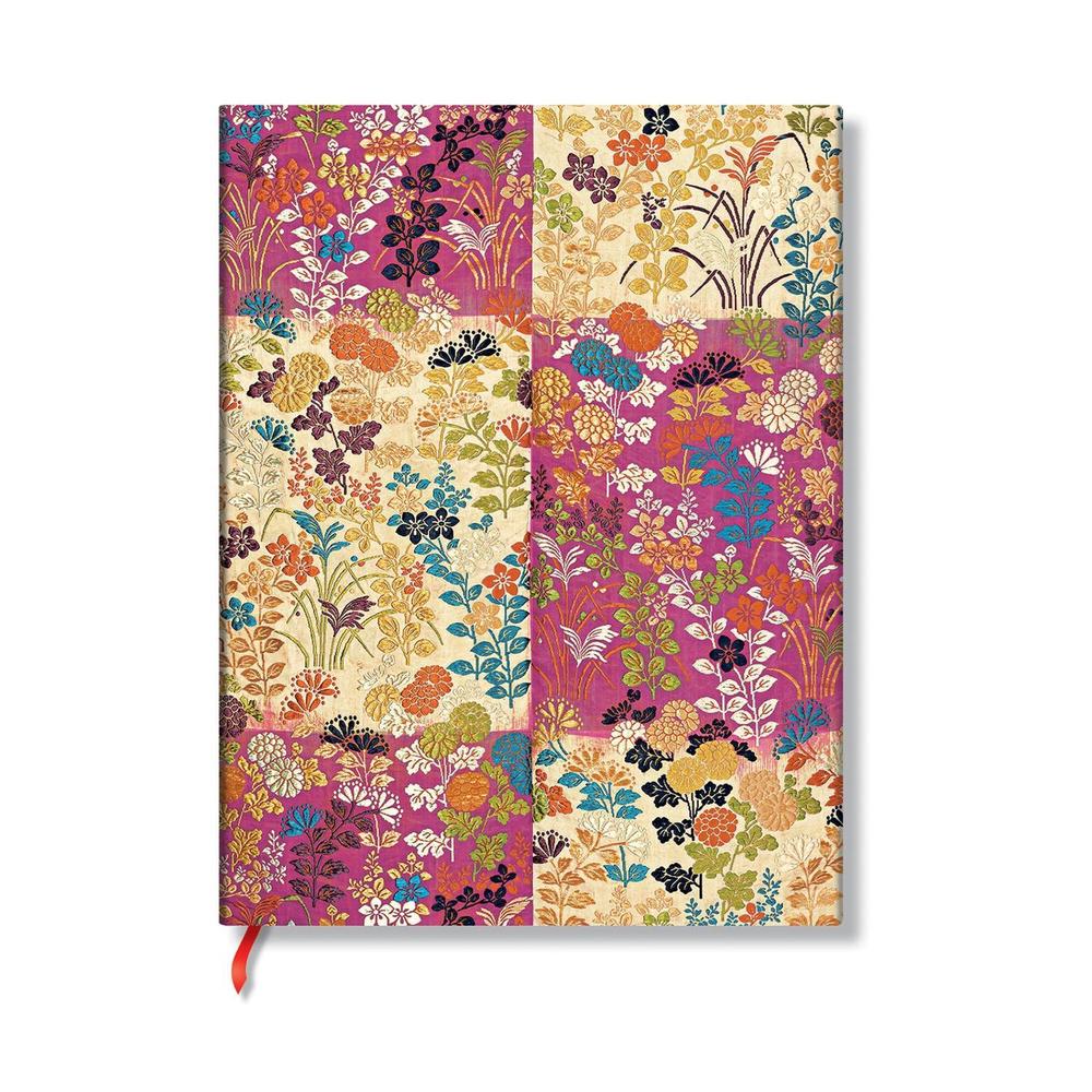 Kara-ori Pink (Japanese Kimono) Mini Lined Softcover Flexi Journal (Elastic Band Closure) by Paperblanks - ISBN: 9781439798195