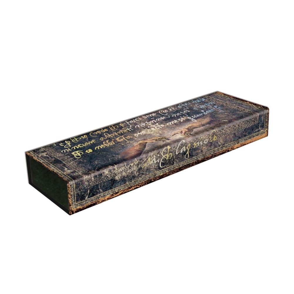 Michelangelo, Handwriting (Embellished Manuscripts Collection) Pencil Case (Wrap Closure) by Paperblanks - ISBN: 9781439798393