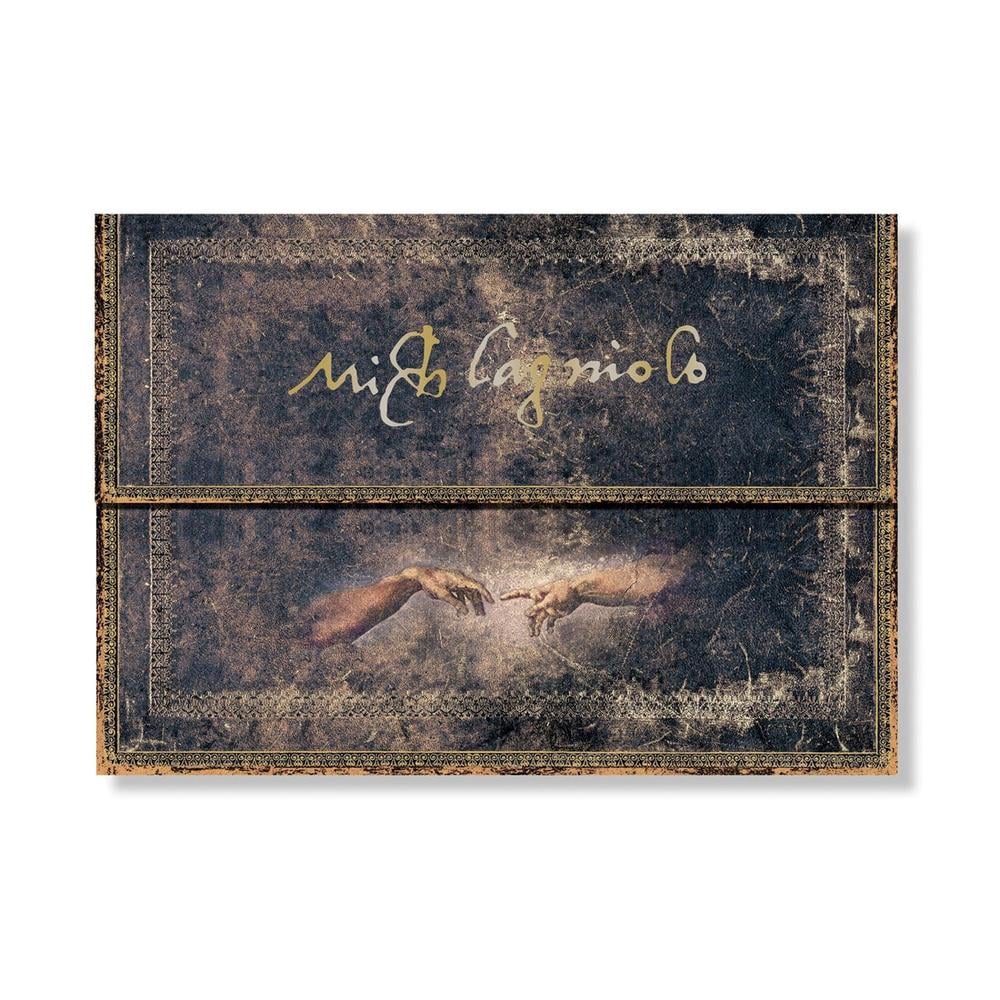Michelangelo, Handwriting (Embellished Manuscripts Collection) Document Folder (Wrap Closure) by Paperblanks - ISBN: 9781439798607